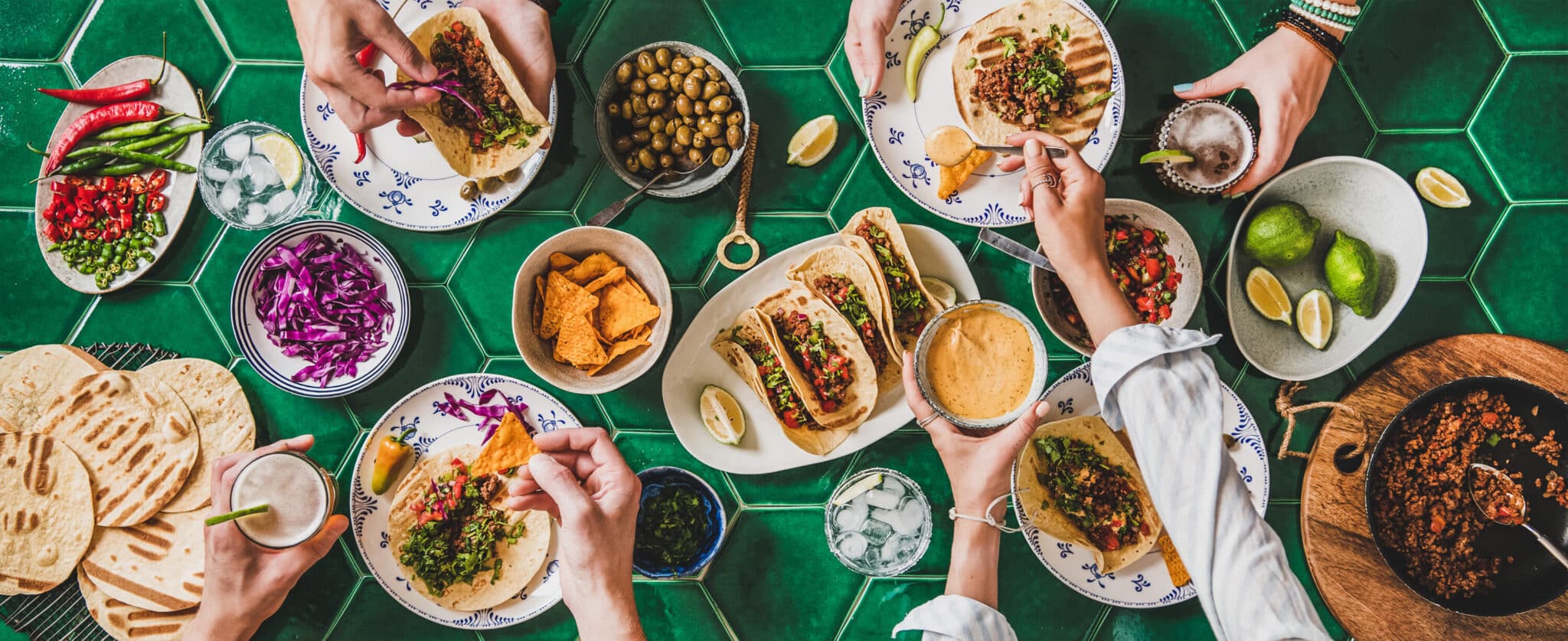 tacos and quesadillas